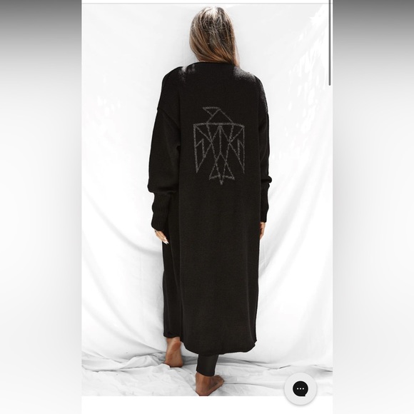 All Things Golden Sweaters - NWT All Things Golden the signature cardigan duster black